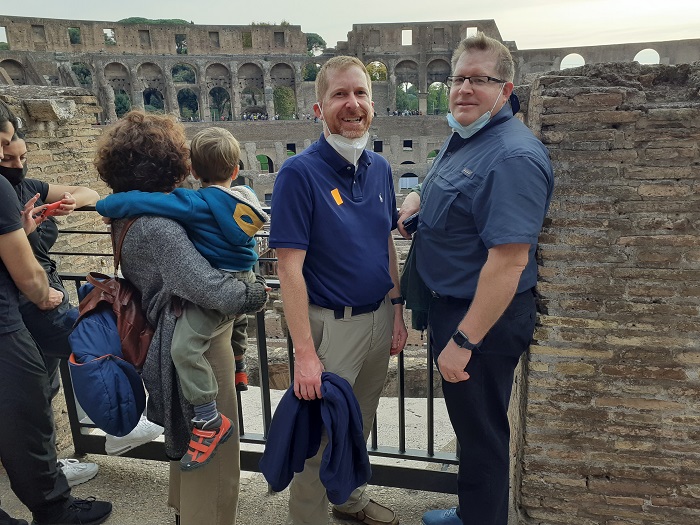 Visita del fratello Ross a Roma