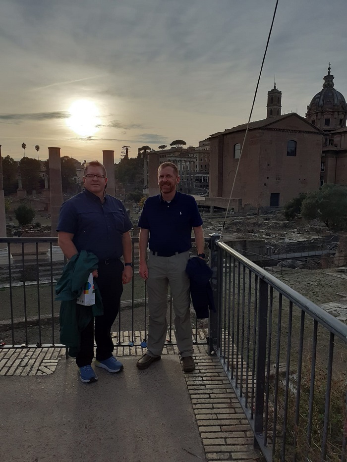 Visita del fratello Ross a Roma