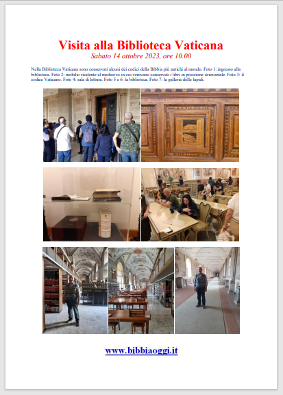 Visita alla Biblioteca Vaticana